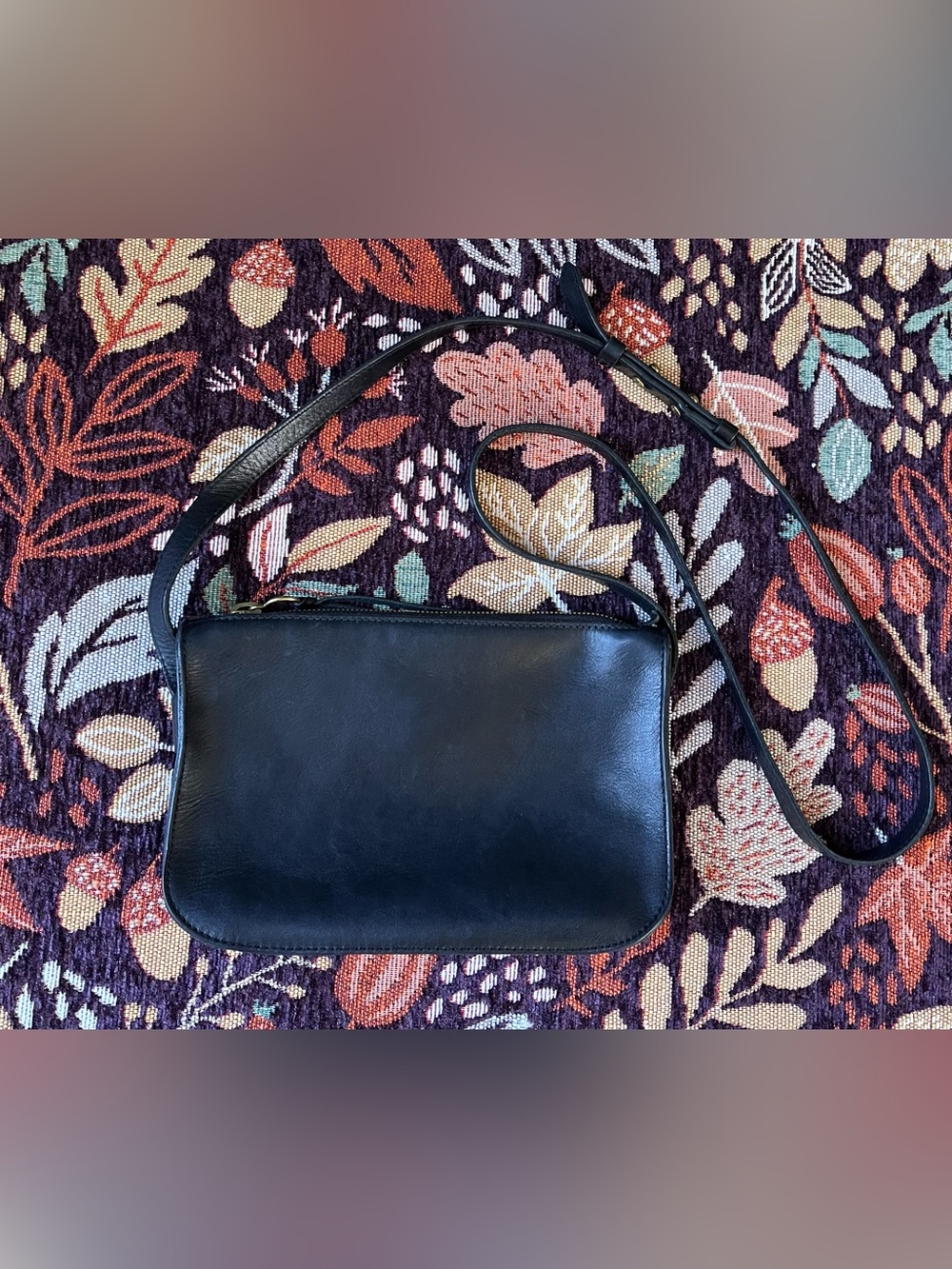 Madewell Leather Top Zip Crossbody Bag